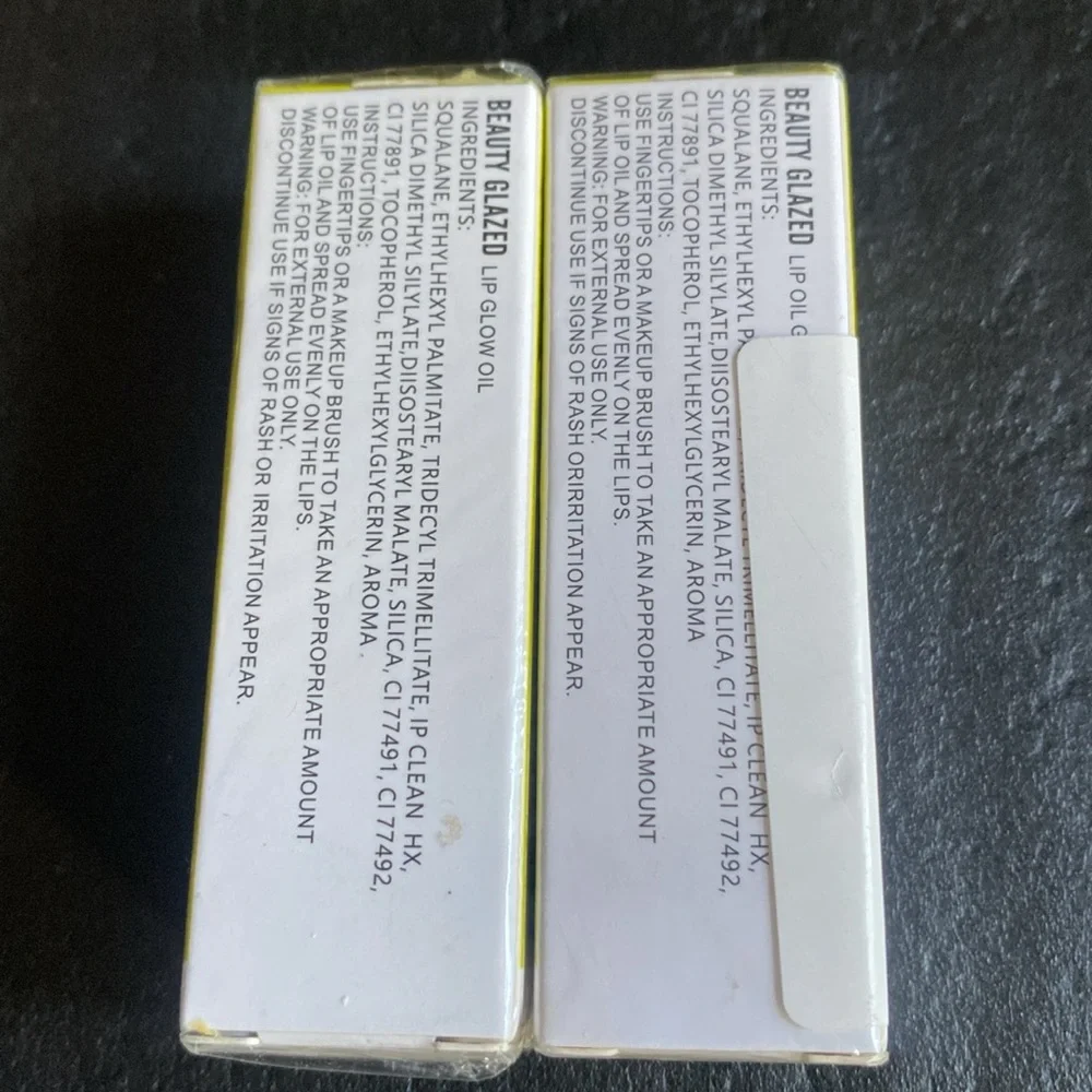 BUNDLE of 2 Beauty Glazed Lip Glow Oils - #105 Passion & 106 Fuse, New & sealed‎